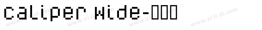 Caliper Wide字体转换